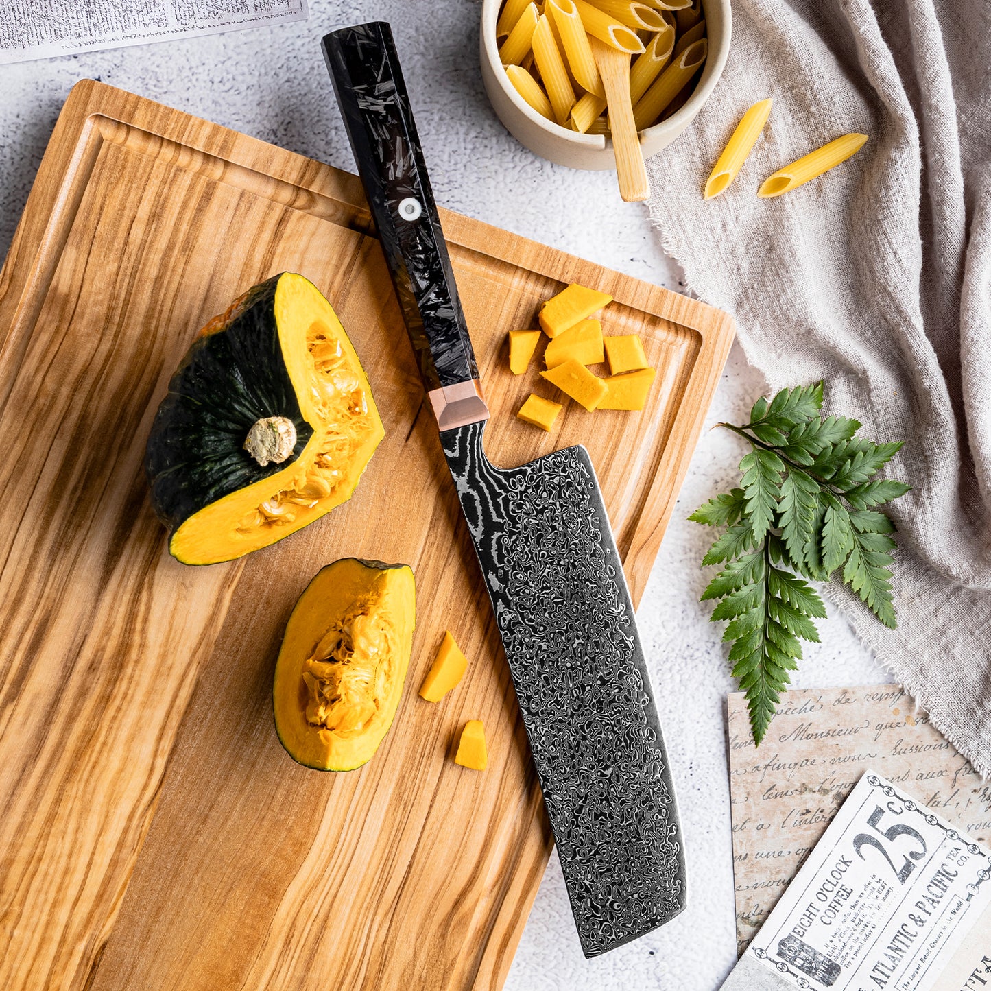 Kohlenstoffstahlmesser Nakiri