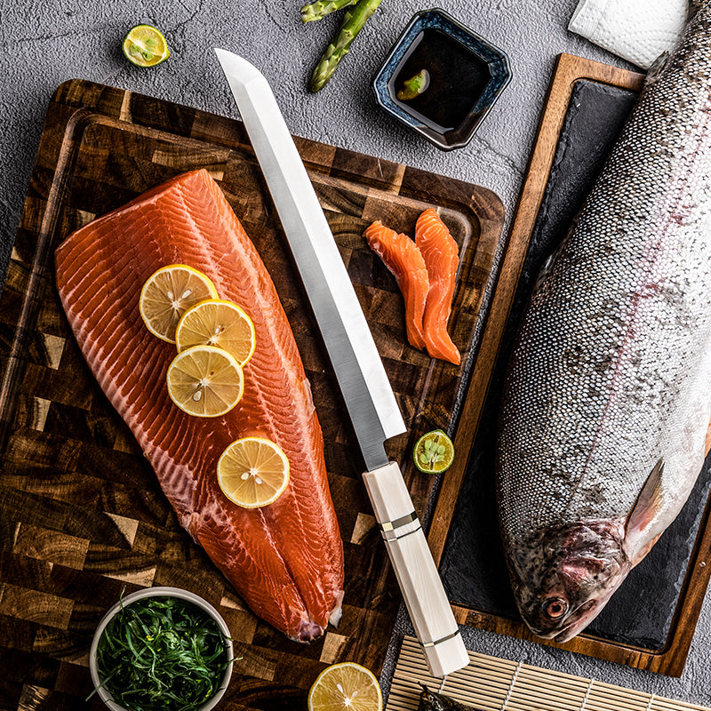 Japanische Lachs- und Sashimi-Messer