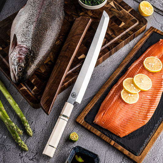 Japanische Lachs- und Sashimi-Messer